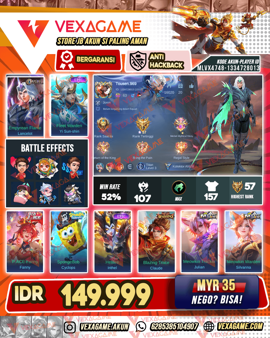Lancelot Dragon Tamer | YSS Epic