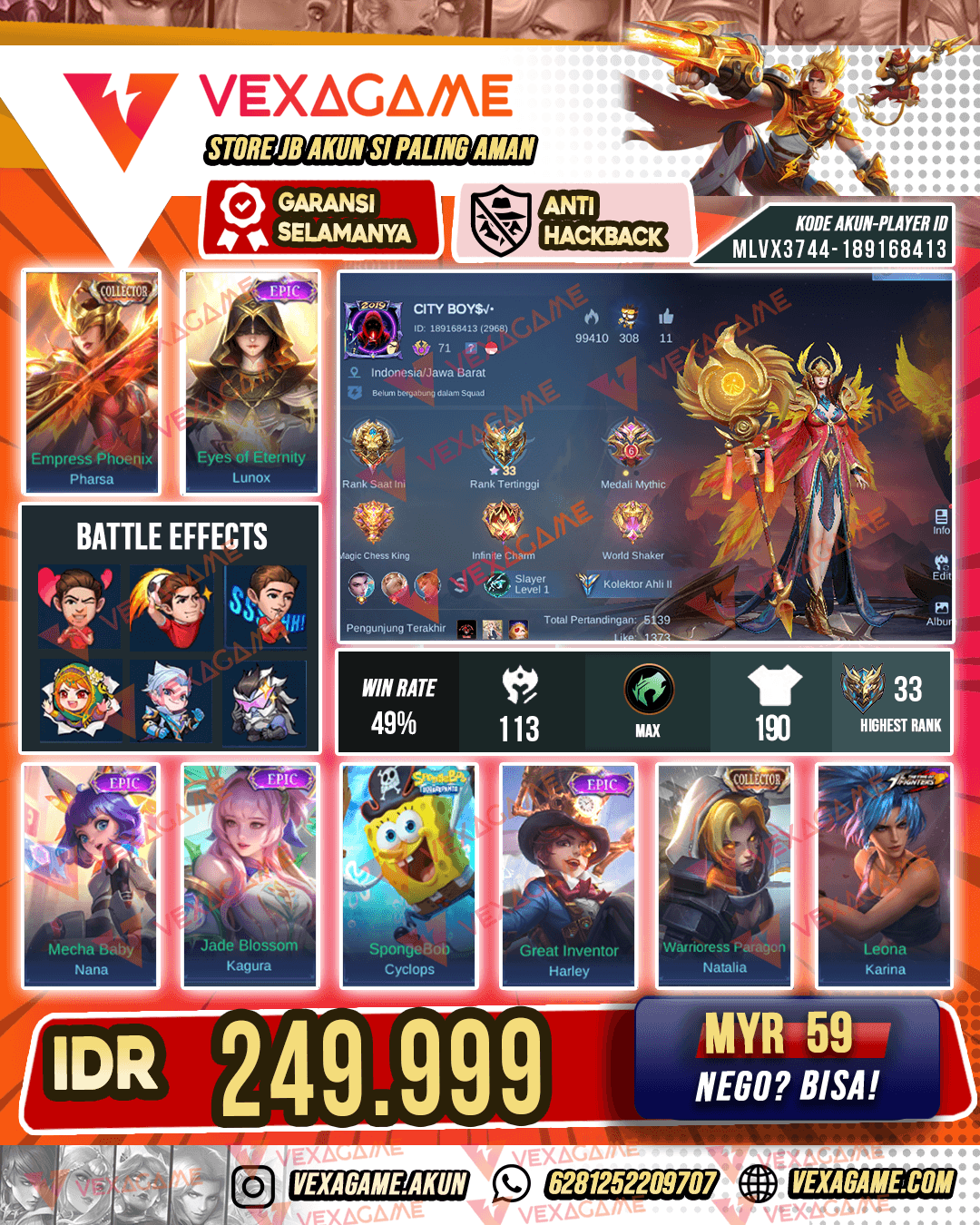 Parsha Collector | Lunox Epic