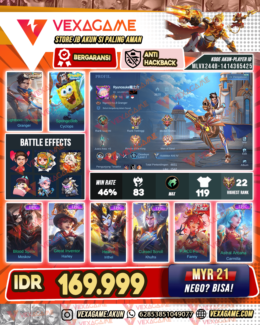 Granger Lightborn | Cyclops Spongebob | Emblem MAX