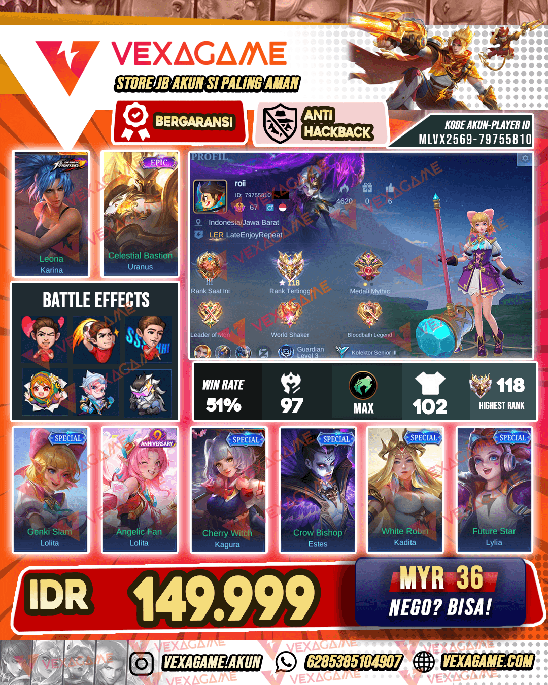 Karina KOF | Polosan | Ex Immo | Emblem MAX