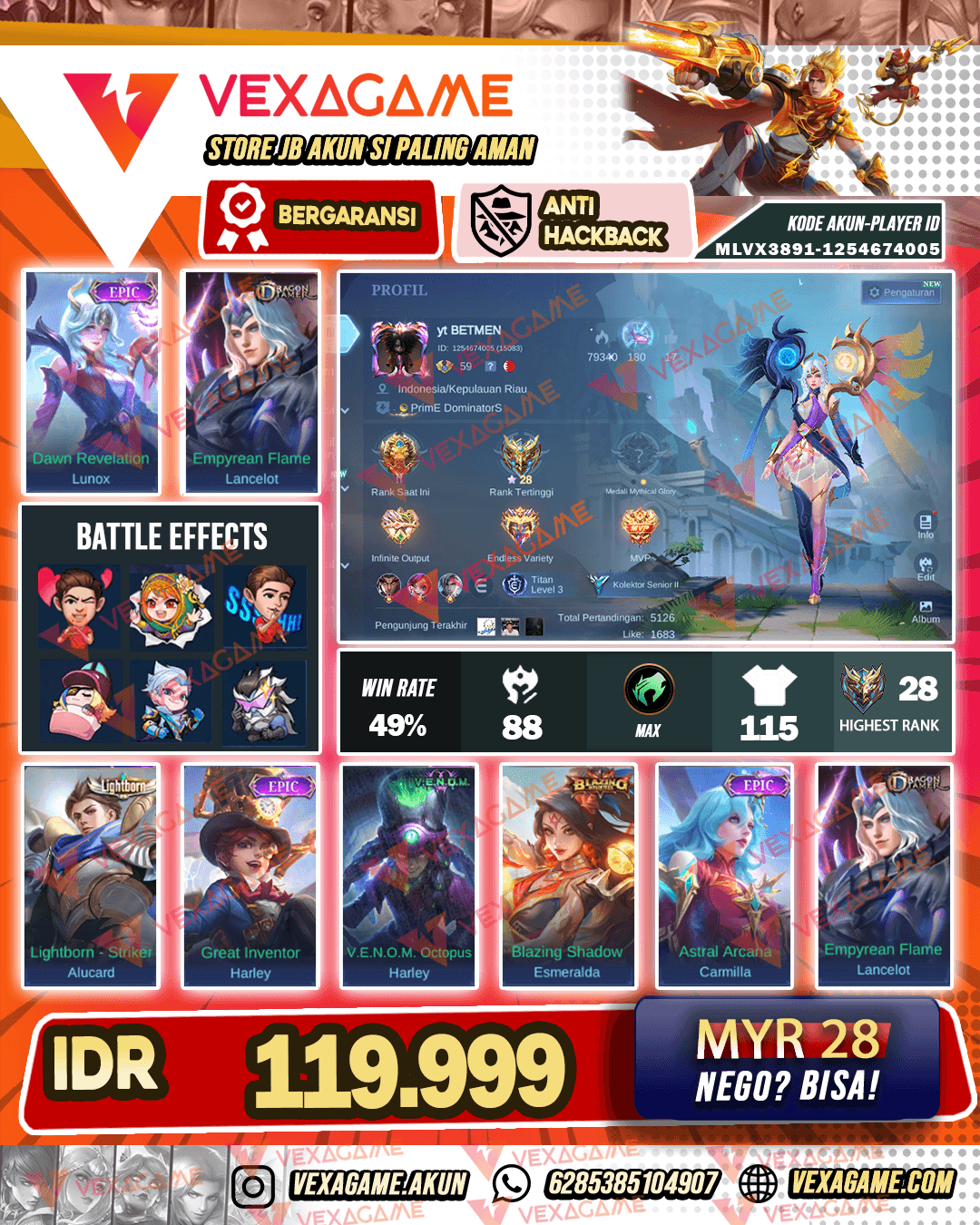 Lunox Epic | Lancelot Dragon Tamer