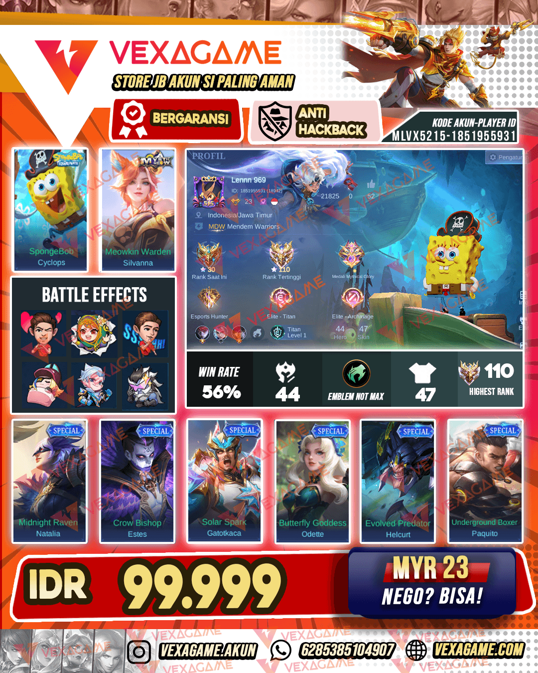 Akun Murah | Ex Immortal