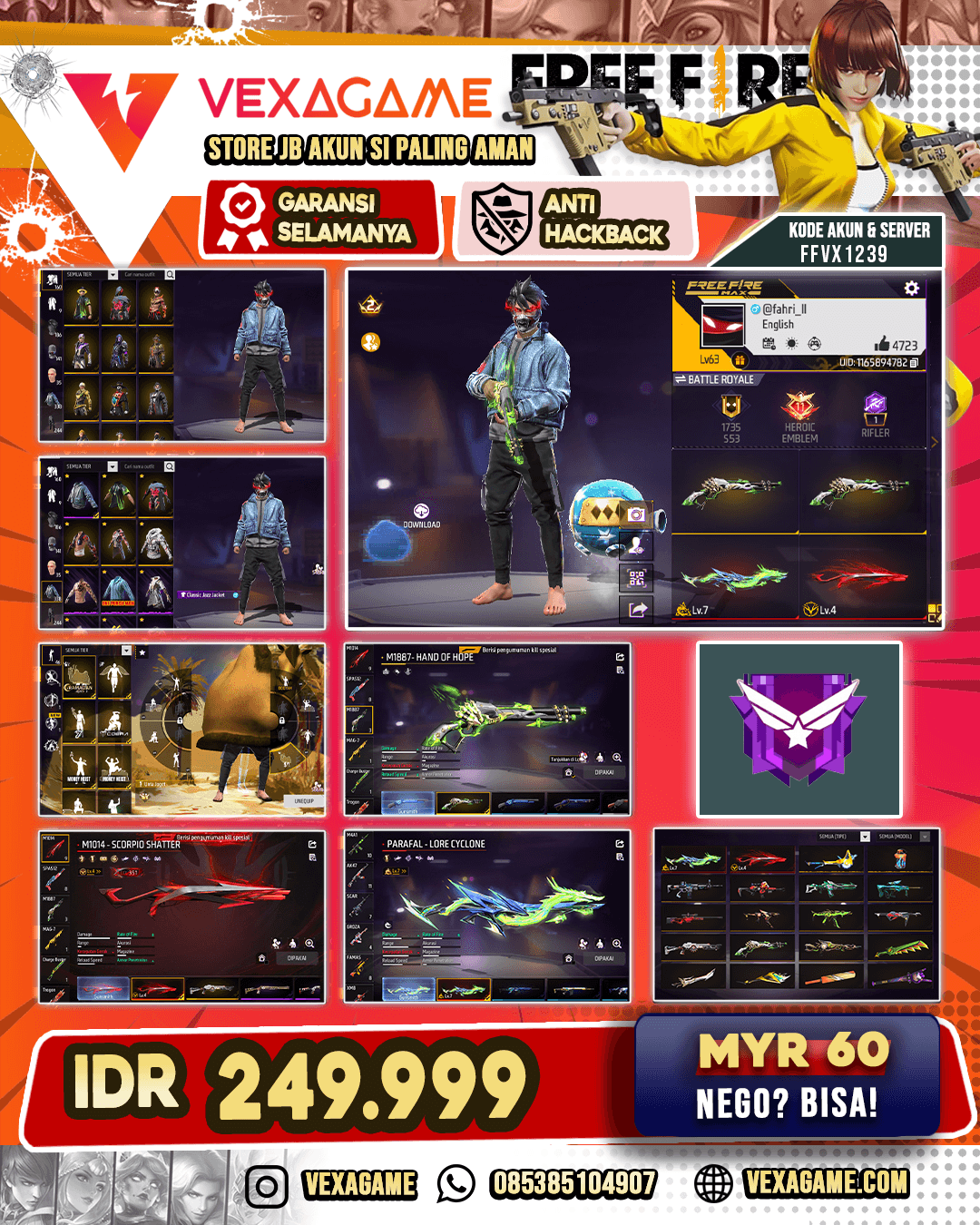 SG LUMUT | EVO SG SCORPIO OTW MAX |  EVO PARAFAL MAX |  VAULT OTW 350