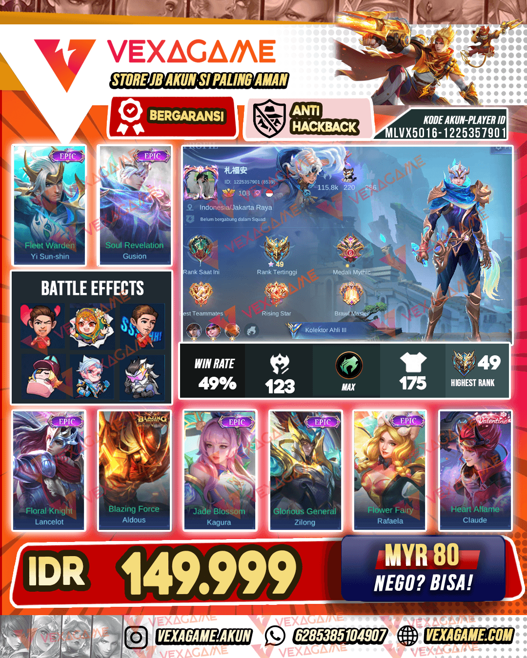 Gusion Epic | Yss Epic
