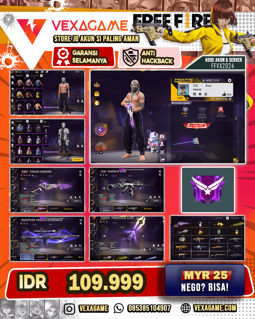 1 EVO OTW MAX | SCAR SHADOW OF SCARS | WOODPECKER MERCILESS NECROMANCER | SURGEON BLOODLUST BUNDLE | VAULT 80++