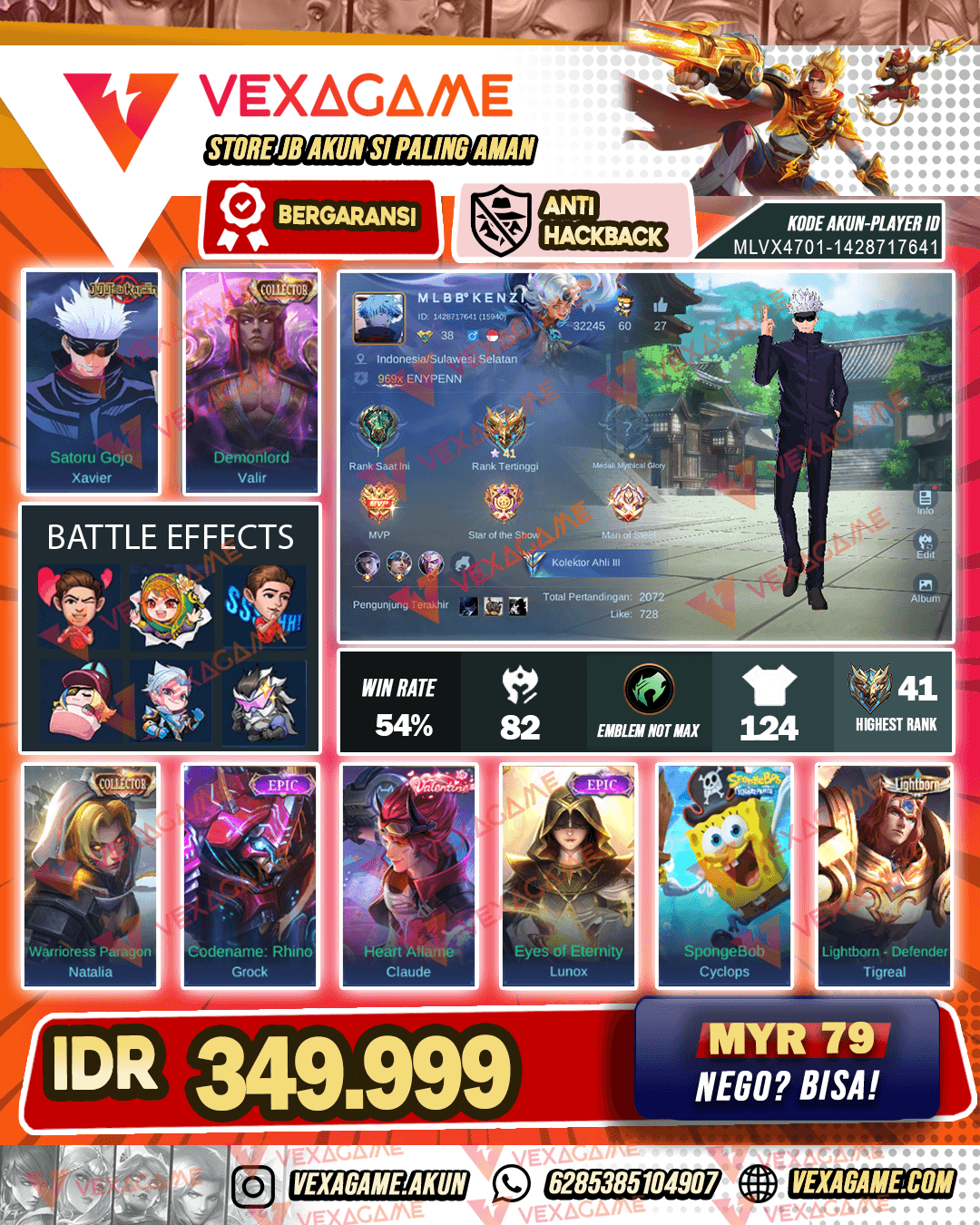 Xavier JJK / Gojo | Yu Zhong Collector