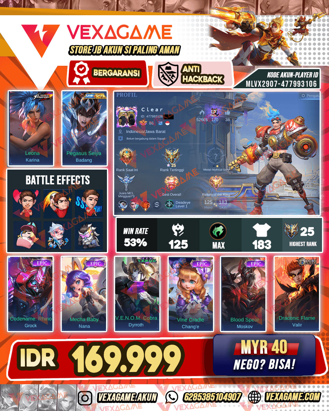 Karina KOF X Moskov Epic | Emblem MAX