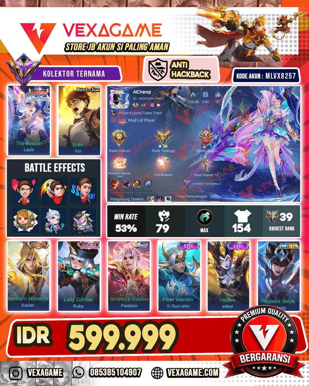 Layla Legend | Yin AOT | Xavier Collector