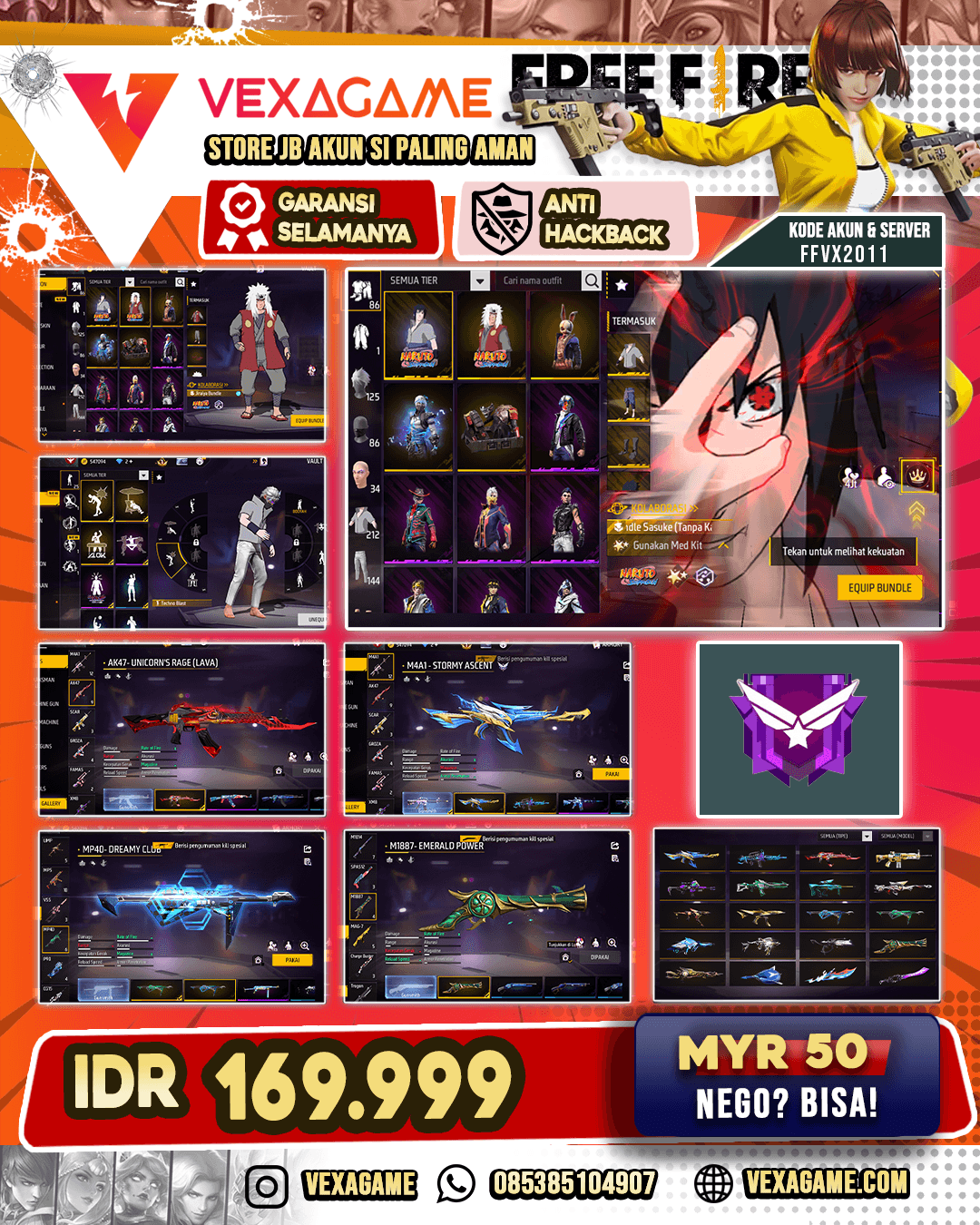 SG 3 RASA TEROMPET | STORMY ASCENT | AK47 UNICORN RAGE | VAULT  210++