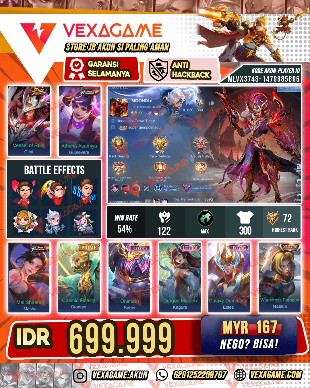 Clint Soul Vassel | 2 KOF | 3 Luxkybox