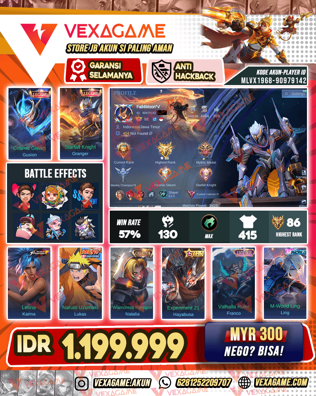 Legend Granger X Gusion | 12 Zodiac | Lukas Naruto