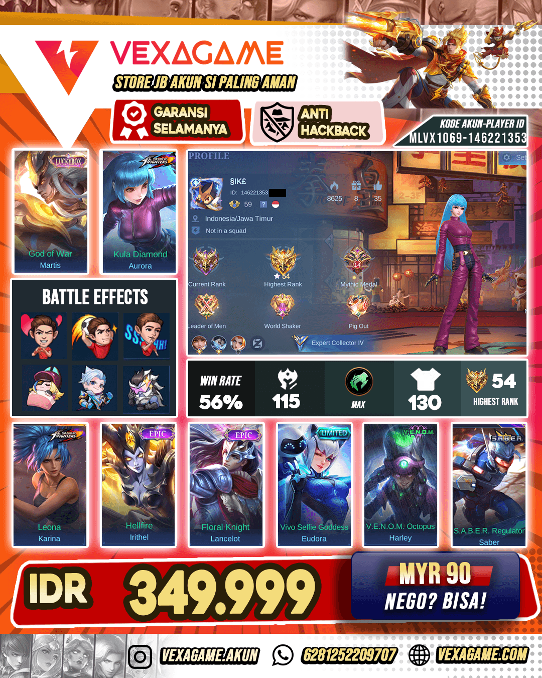 PROMO SUPER CUAN !!!!! Aurora KOF Murah