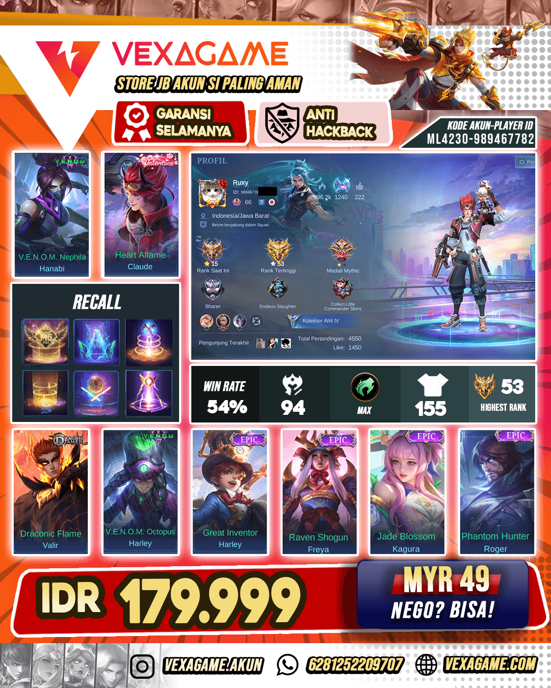 Claude Valentine Murah Meriah