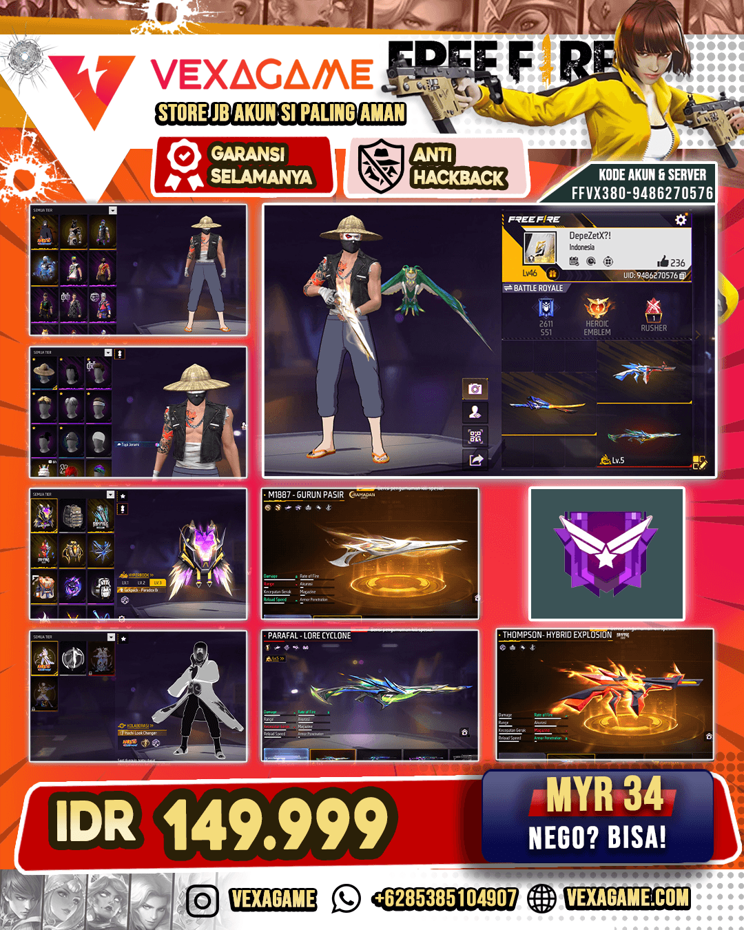Parafal Evo lvl 5 | Sg Gurun | Vault 70