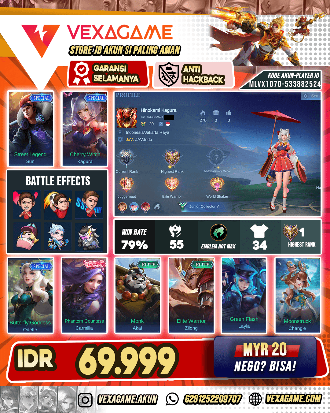 Kagura Special Akun Paket Hemat