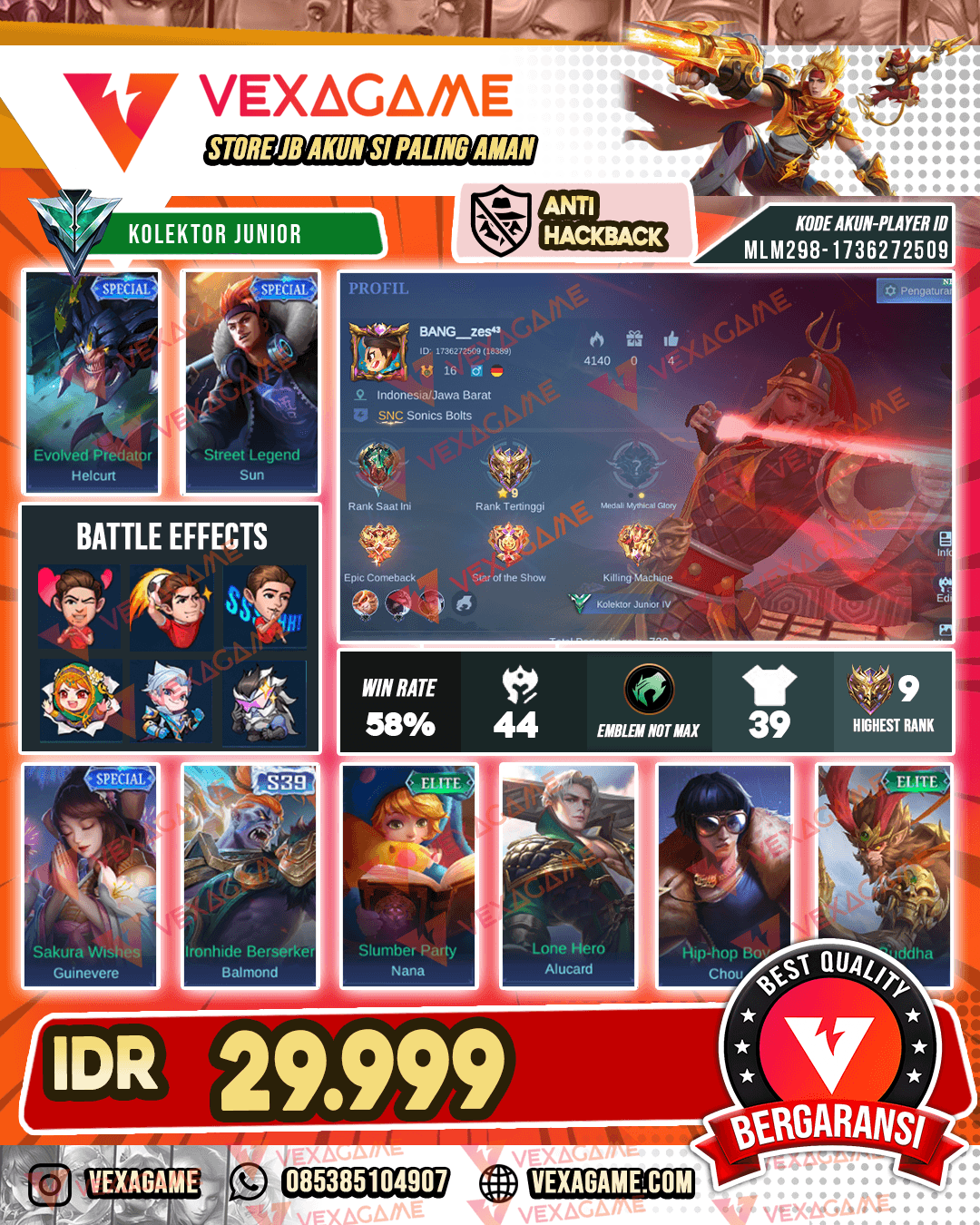 Akun Murah Harga Merakyat
