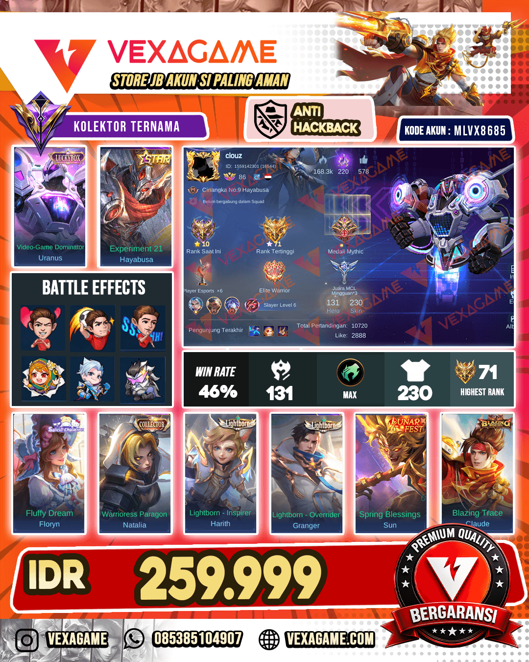 Uranus Luckybox | Hayabusa Annualstar Recall TLPH