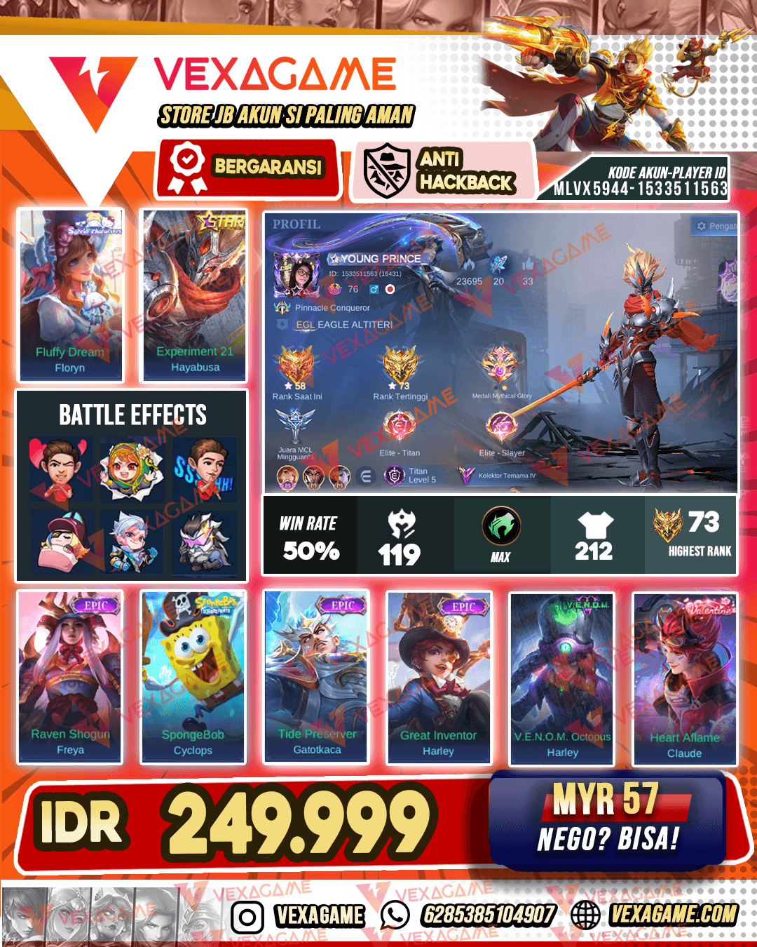 Hayabsua Annual Star X Floryn Sanrio | Emblem MAX