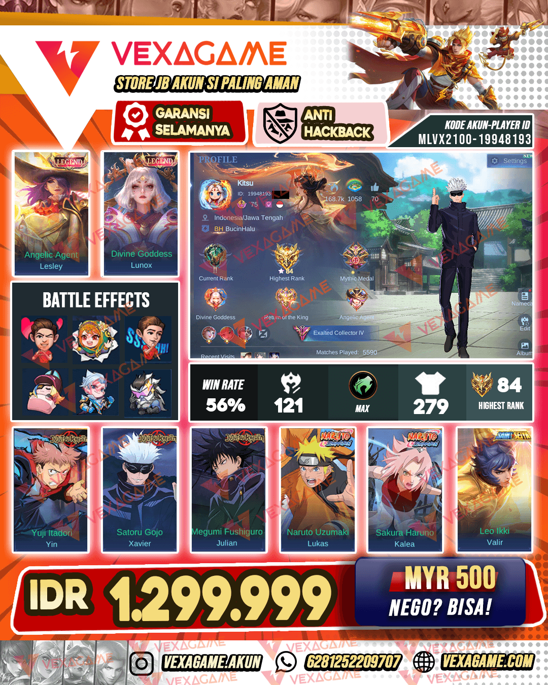 2 Legend | 3 JJK | 3 Naruto | Yss CC