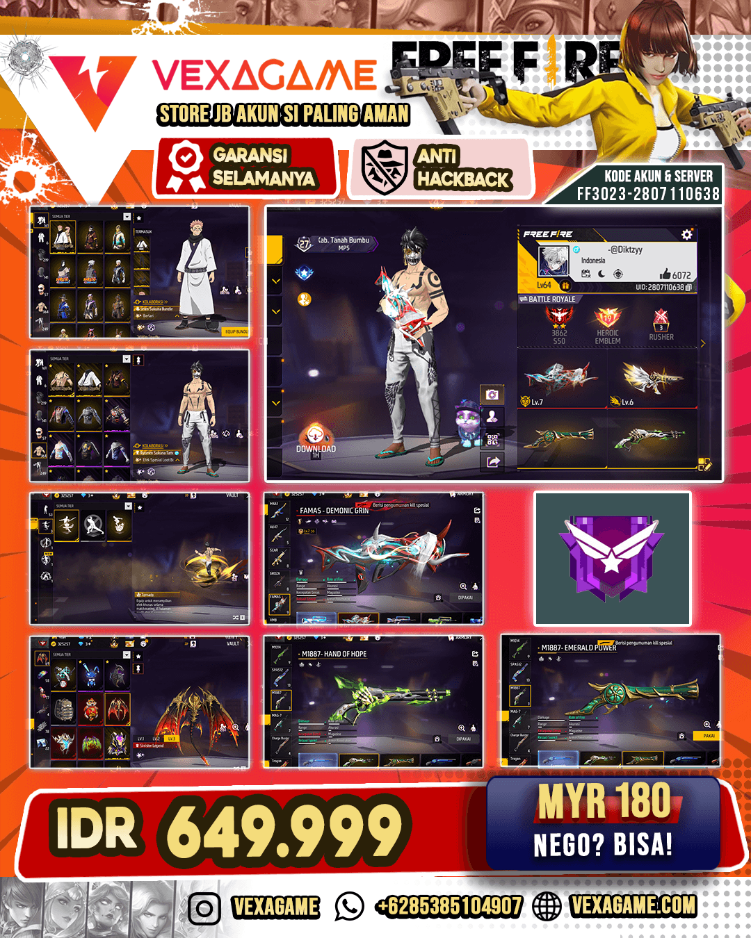 2 EVO 1 MAX 1 TW MAX | SG Lumut X Trompet | V 350 ++ Angel Putih ON | Animasi Lobby ON