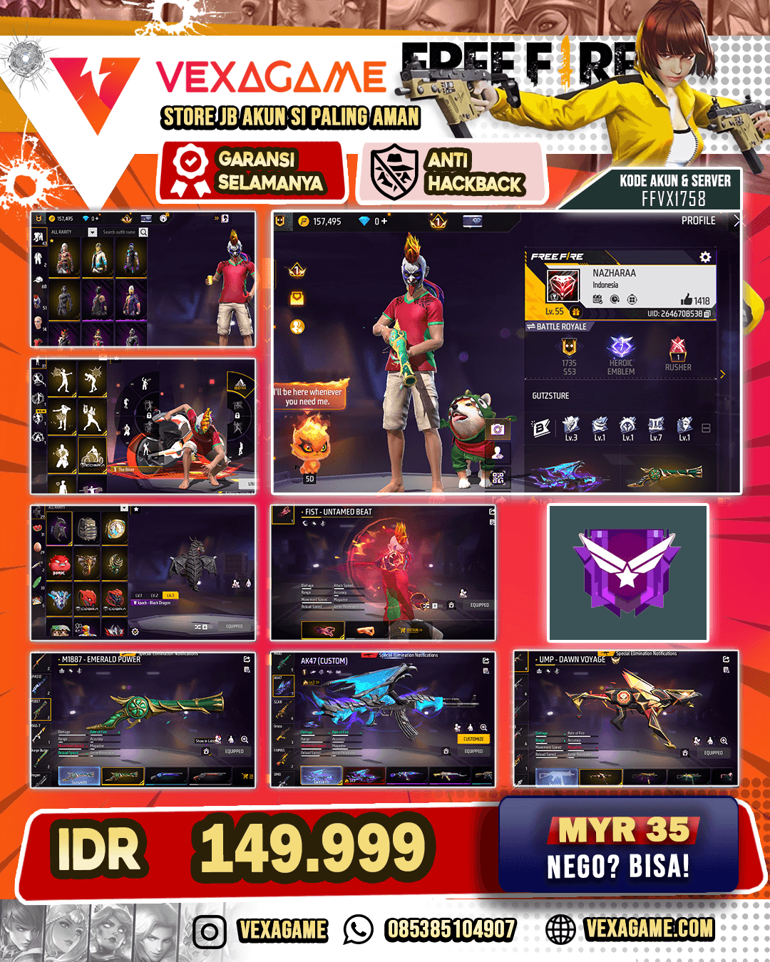 1 EVO | SG Ompet Vault 100++