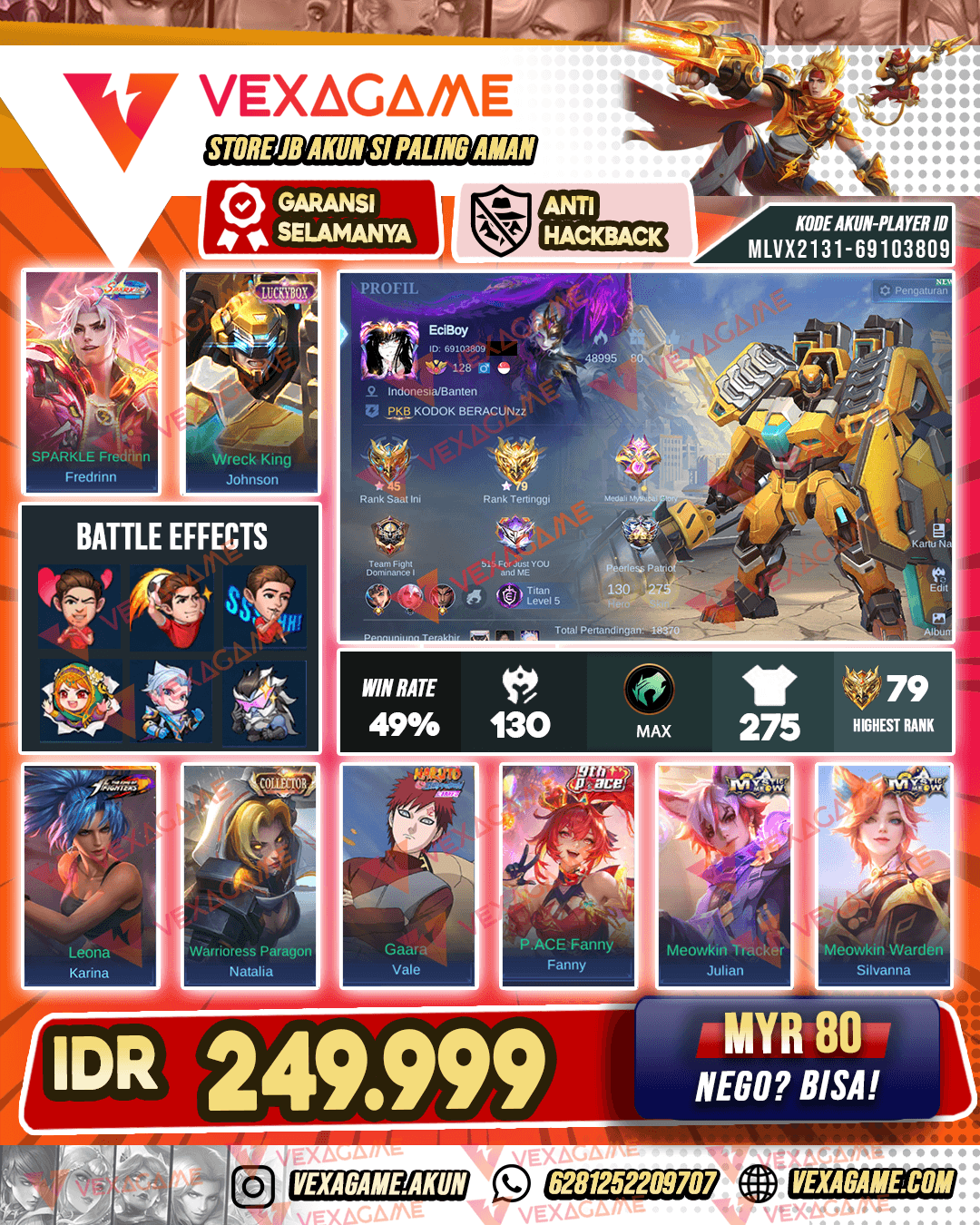 Jhonson Luckybox | Emblem + Hero MAX