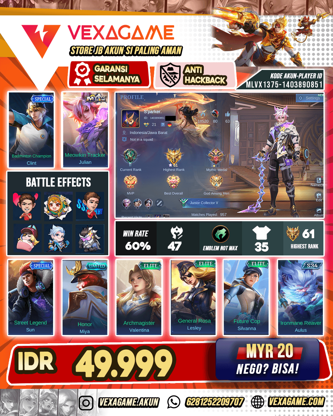 Akun Murah Meriah