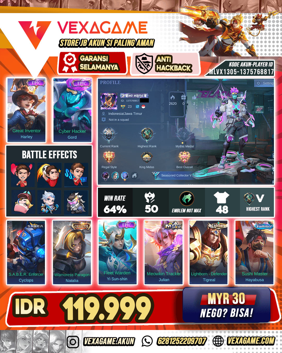 Gord Epic Akun Paket Pelajar