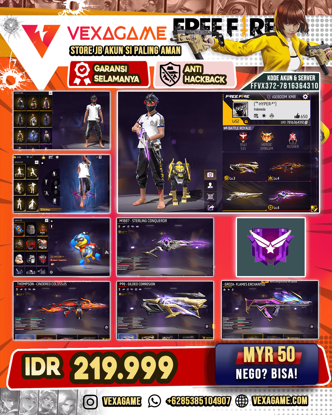 EVO 3 | SG 3 RASA | VAULT 100++