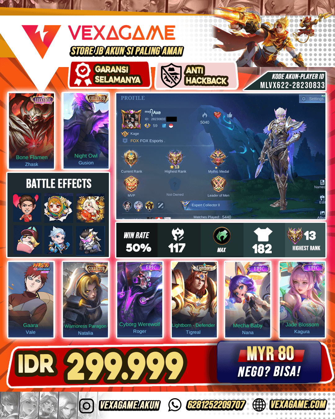 Gusion CC X Zhask Lucky Box Mobile Legends Bang Bang