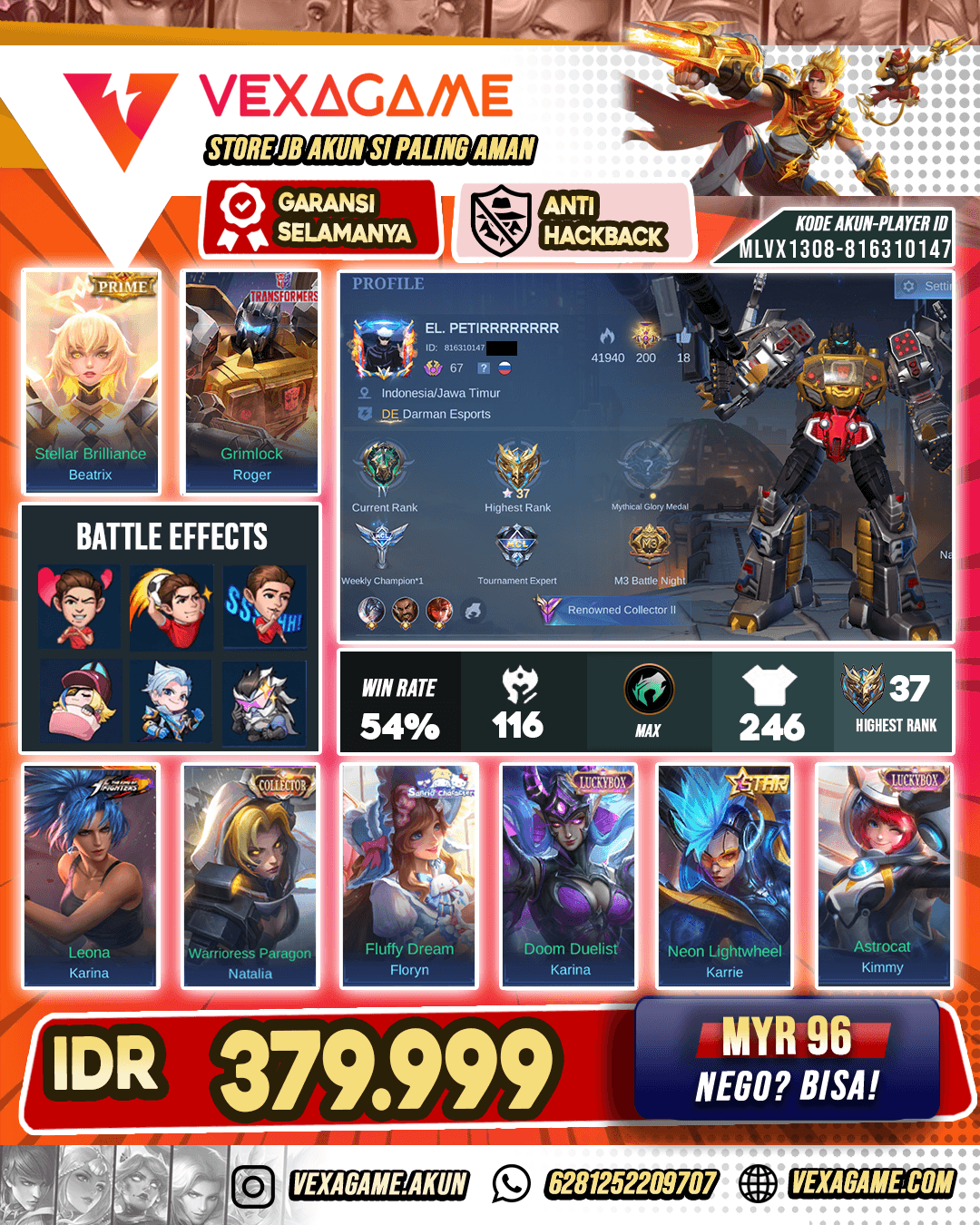 Roger Transformers X Beatrix Prime