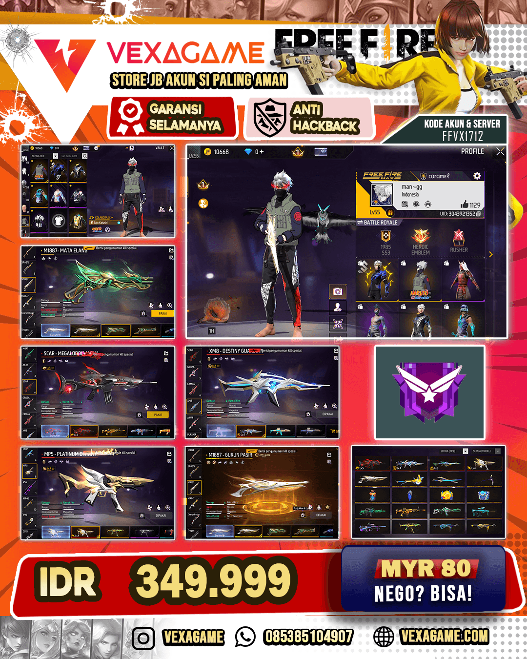 4 EVO | SG 5 RASA | SG GURUN | SG MATEL | SG TEROMPET | VAULT 200++