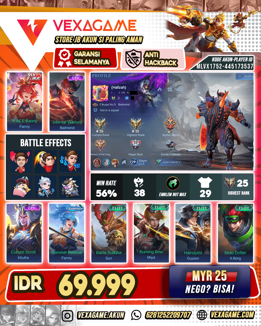 Balmond Epic Akun Hemat
