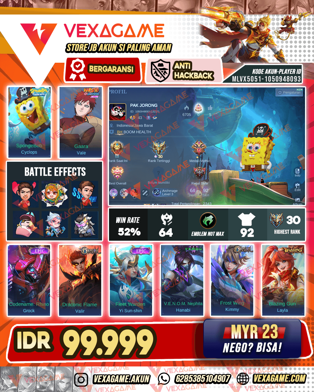 Cyclops Spongebob X Vale Gaara