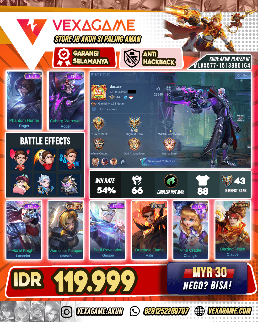Roger Epic | Ex Top INdonesia Nolan