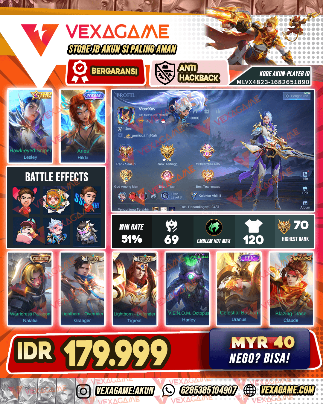 Lesley Star Kuning | Hilda Zodiac