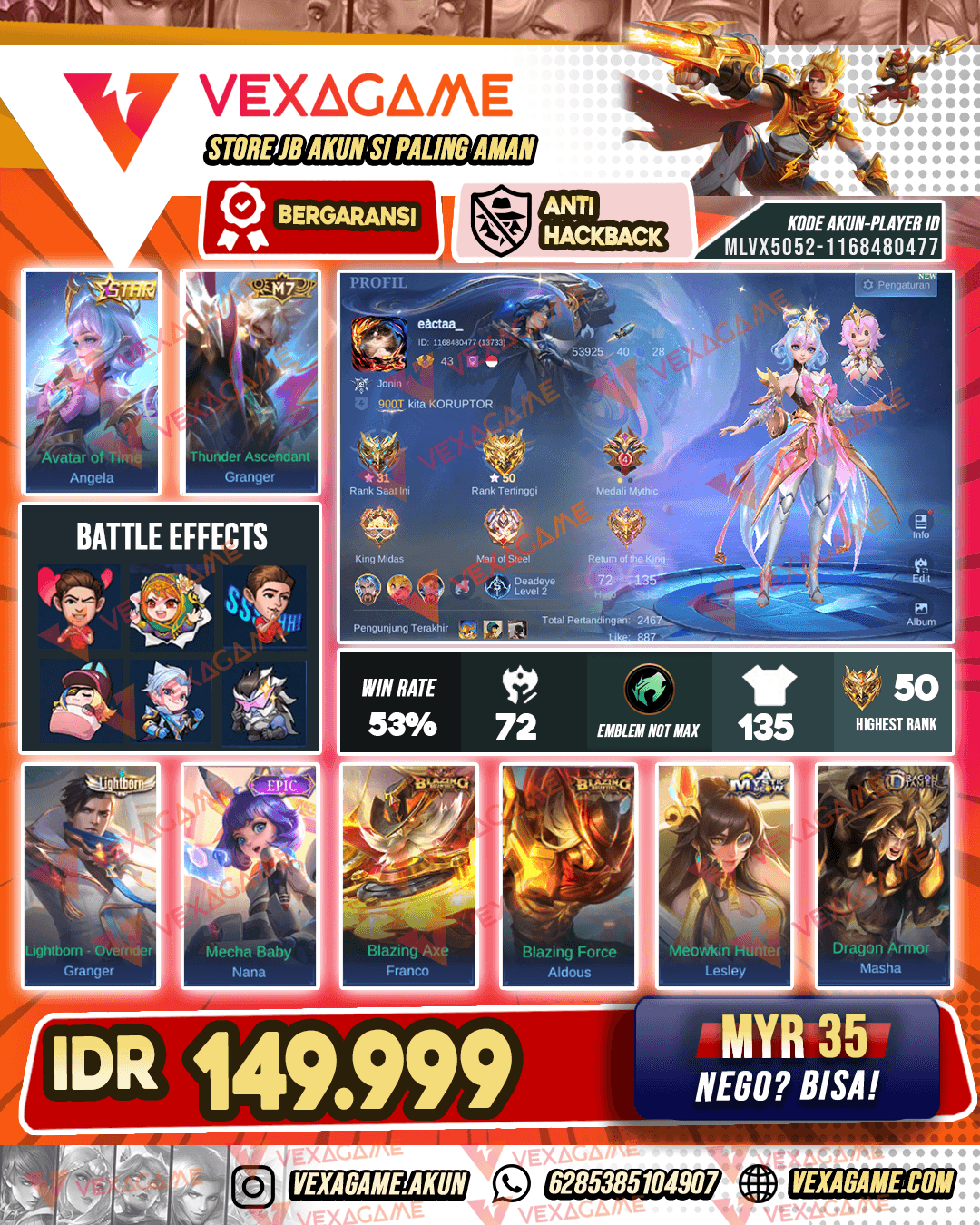 Angela Annual Star | Granger M7