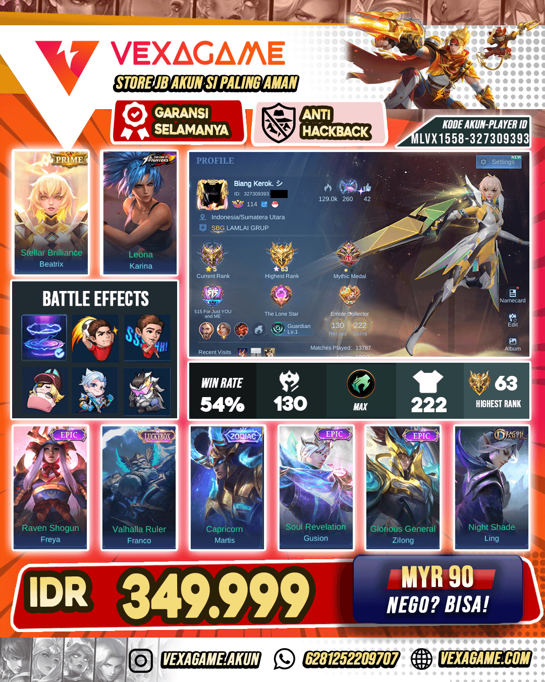 Beatrix Prime X Franco Luckybox Recall Tass Tass Biru