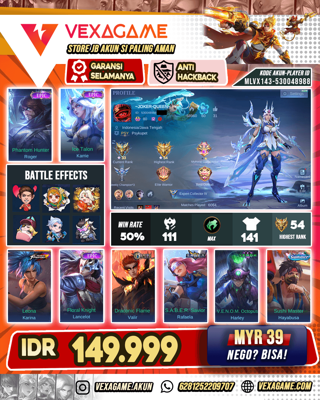 Ex Glory Murah