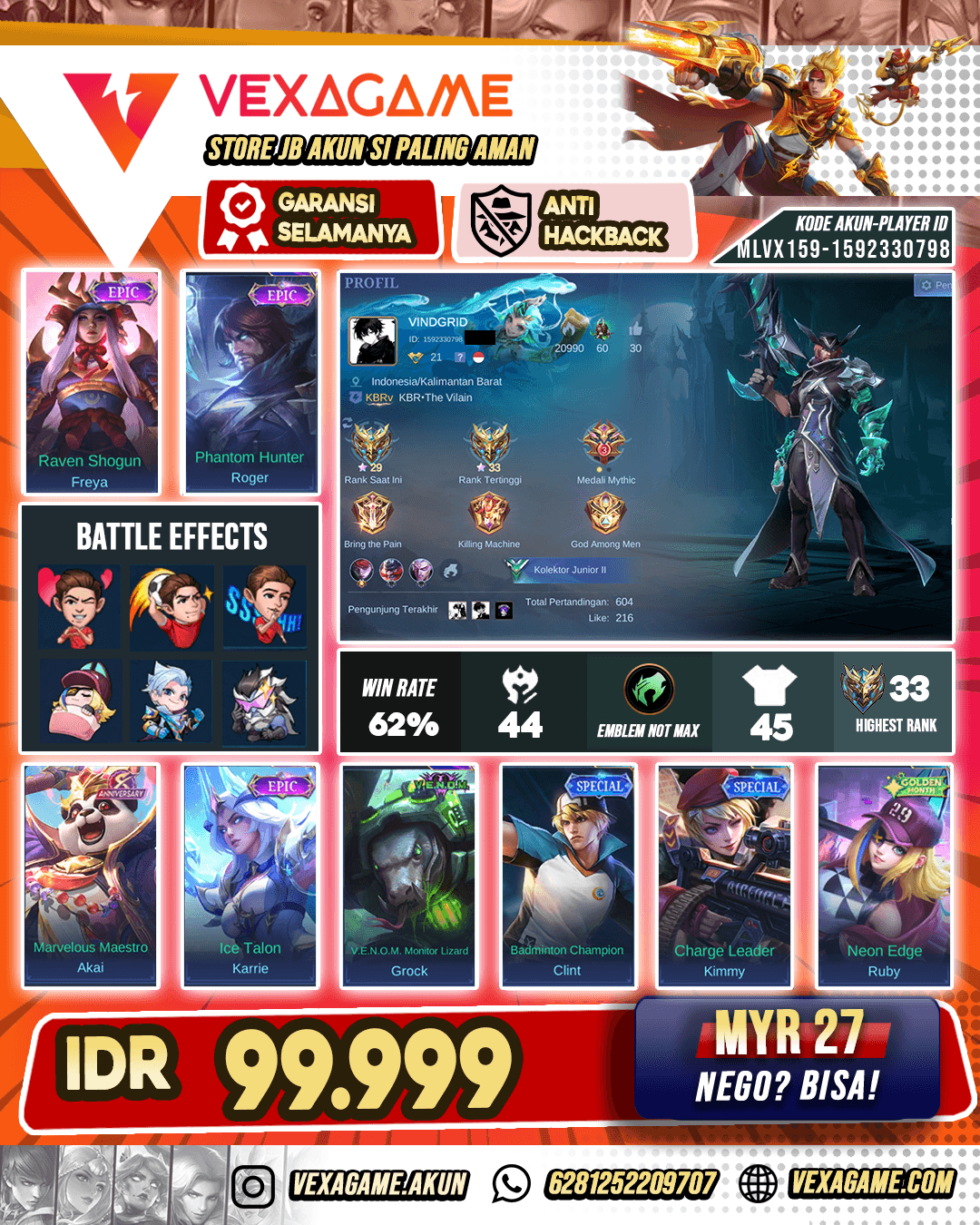 Akun Murah Sangat