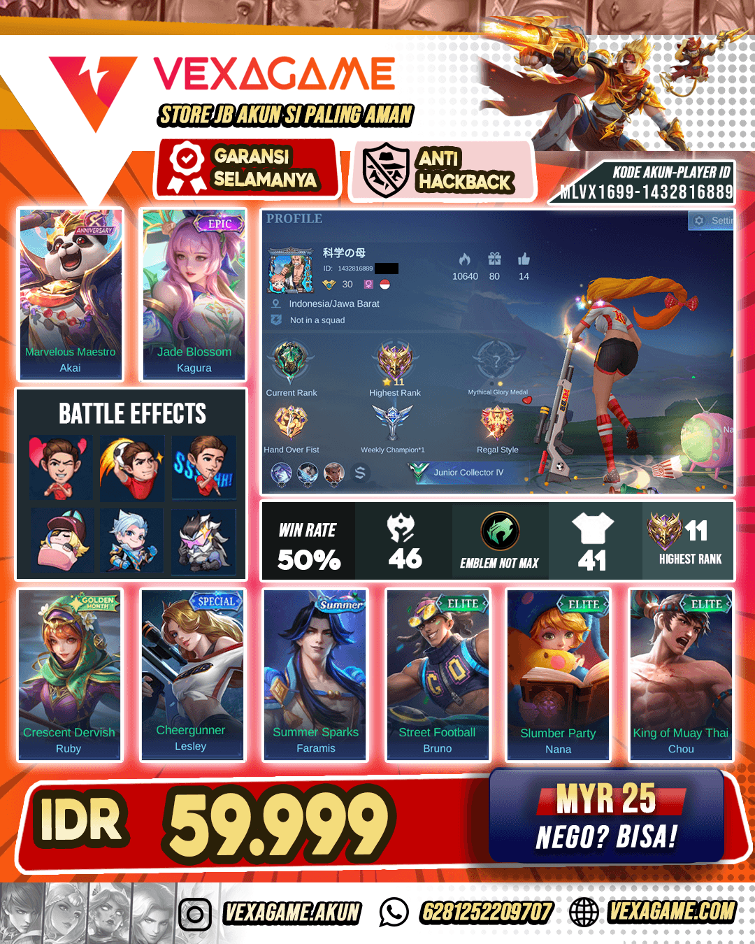 Kagura Epic Akun Paket Pelajar