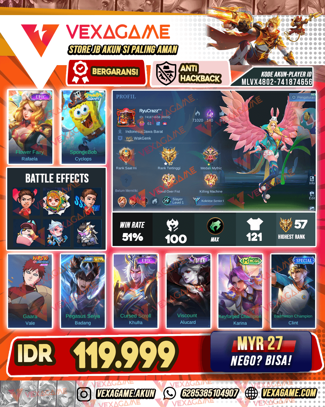 Rafaela Epic X Cyclops Spongebob | Emblem MAX