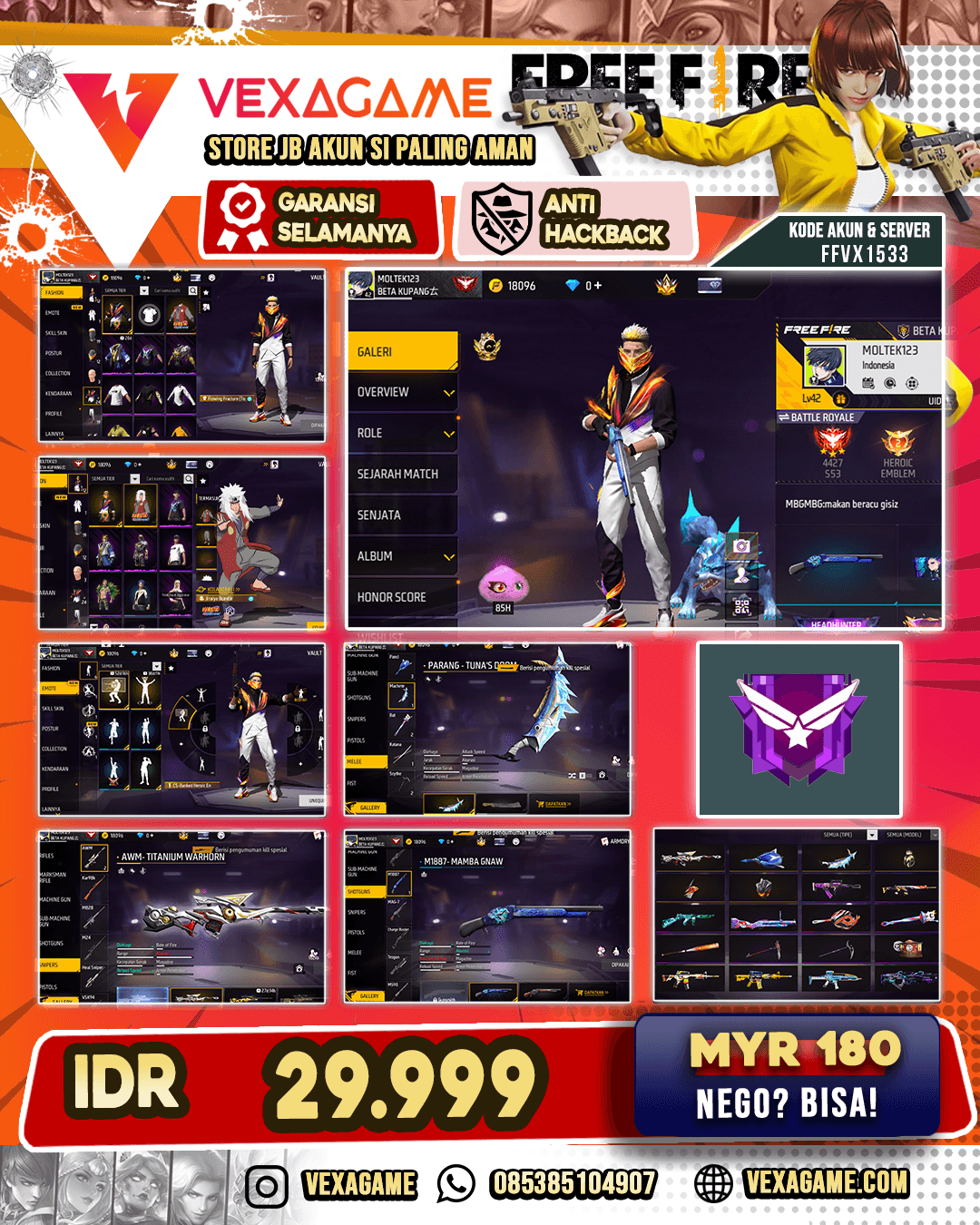 AKUN MURAH HARGA PELAJAR | Bundle Jiraiya
