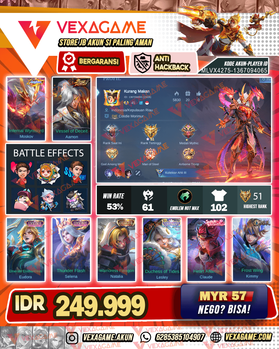 Moskov All Star X Aamon Soul Vessels | Recall Tas Tas Merah