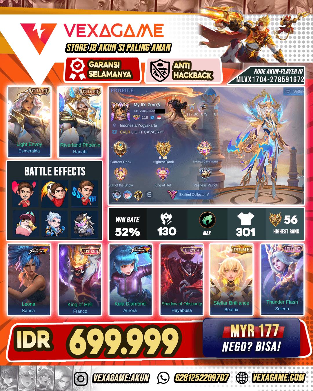 Hanabi CC | Esmeralda CC | Franco Legend