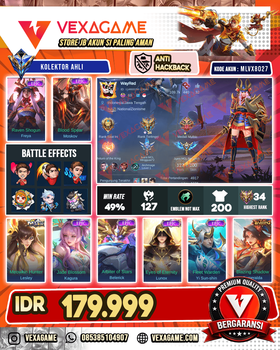 Freya Epic X Moskov Epic