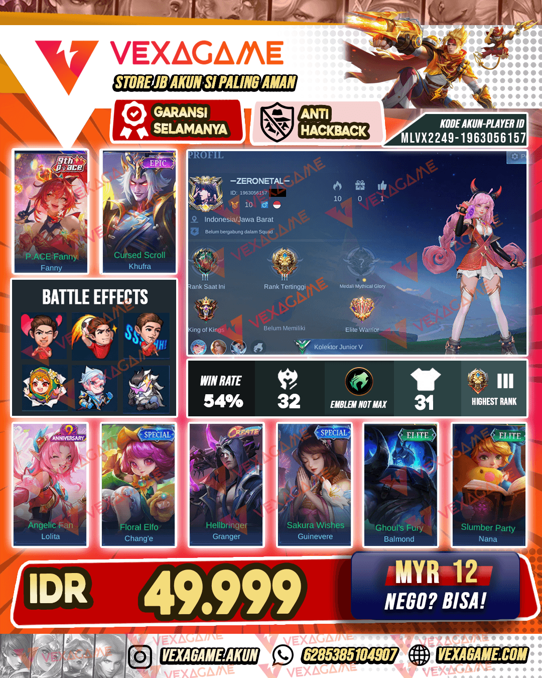Akun Murah Harga pelajar