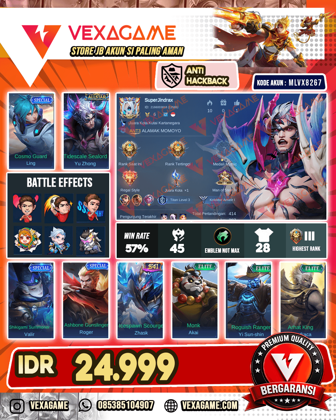 Akun Murah Harga Pelajar