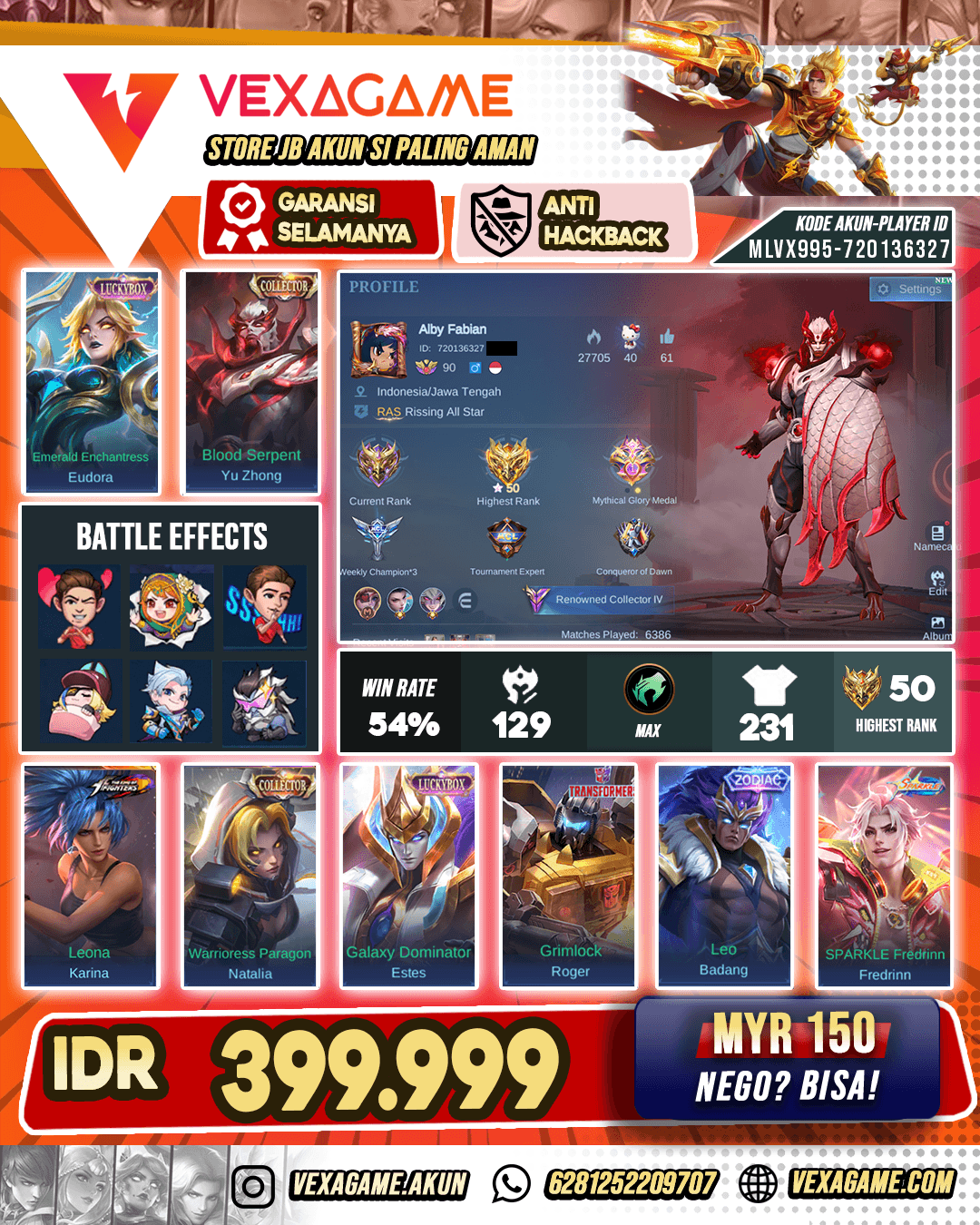 Yu Zhong Collector | Fredrin Sparkle