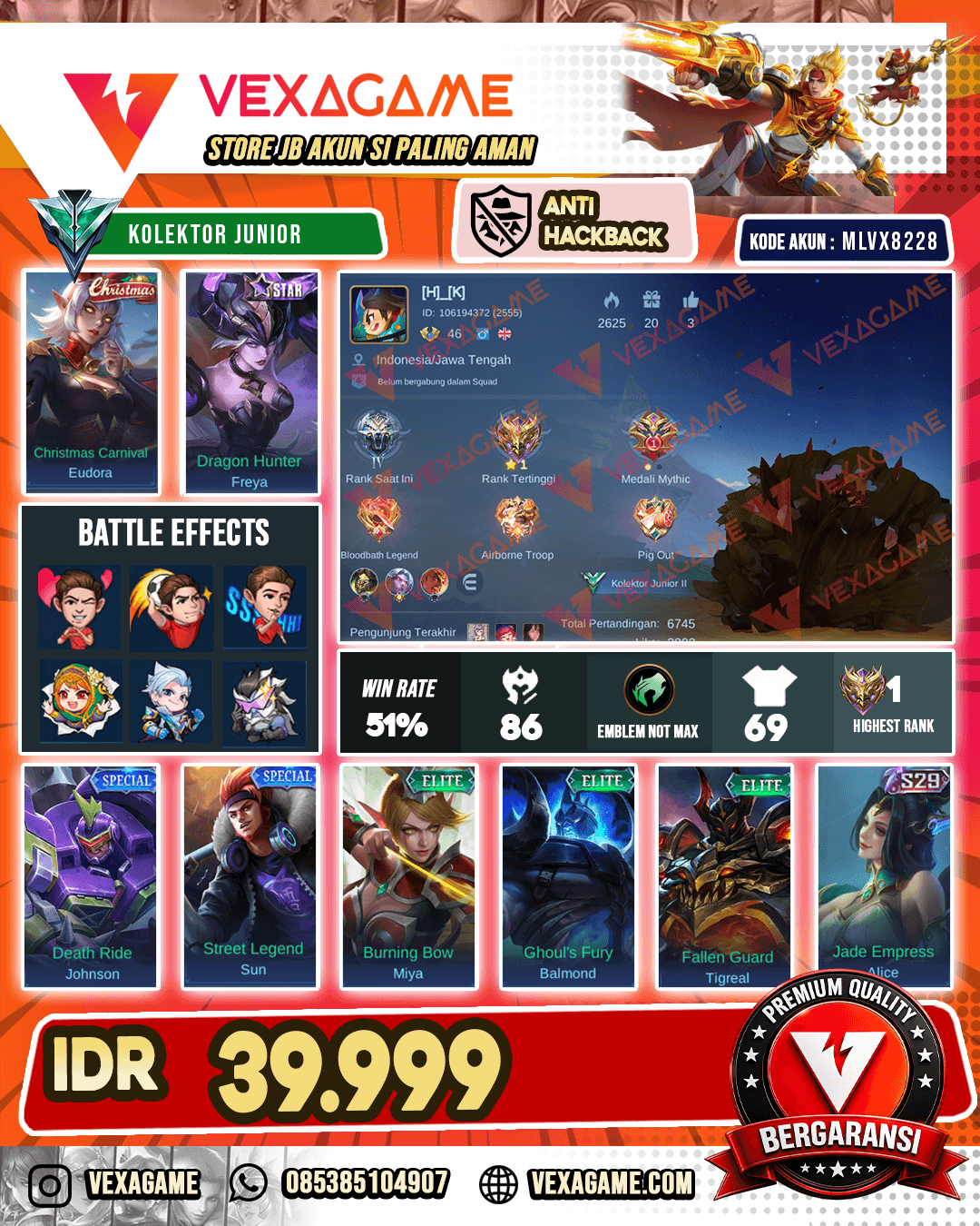 Akun Murah Harga Pelajar